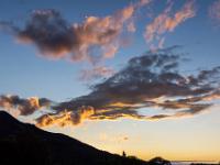 Leuchtender Wolkendrache am Himmel über Aschau